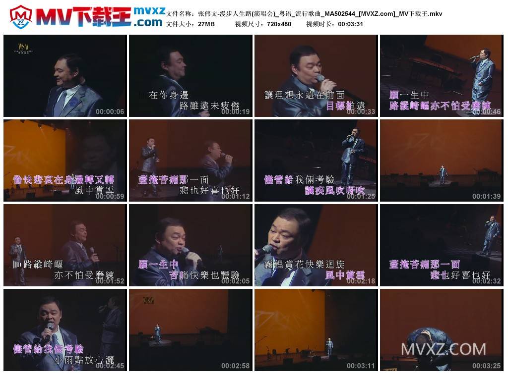 张伟文-漫步人生路(演唱会)_粤语_流行歌曲_MA502544